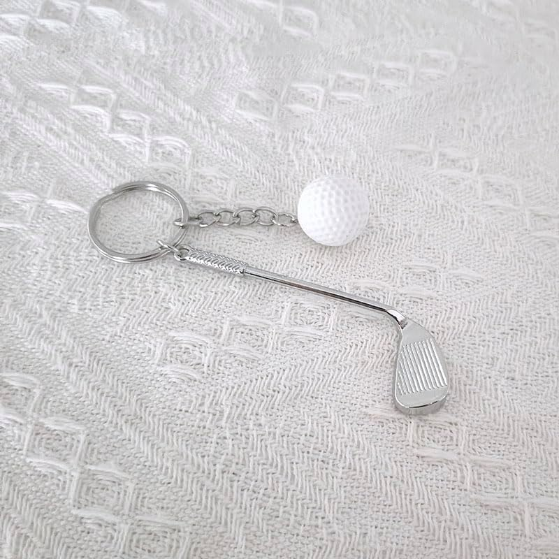 Golf Gifts Keychain for Men Women Golfers Funny Golf Ball Keychains for Dad Wife Christmas Birthday Gifts for Son Grandma Golfing Gifts Golf Lover Gifts for Women Men Key Chains image number 1