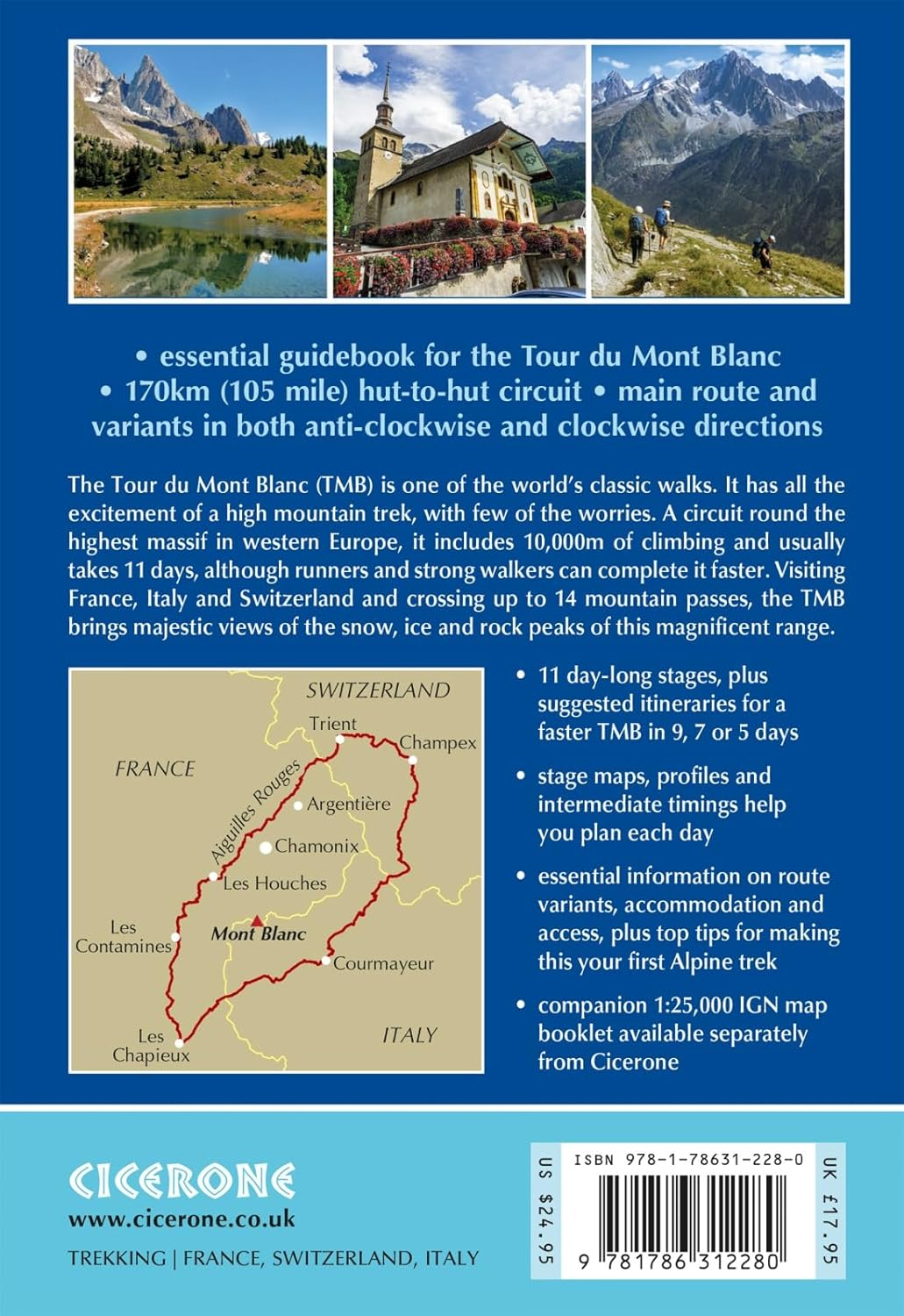 Trekking the Tour Du Mont Blanc: Classic 170Km Hut-To-Hut Hike with Two-Way Route Description image number 2