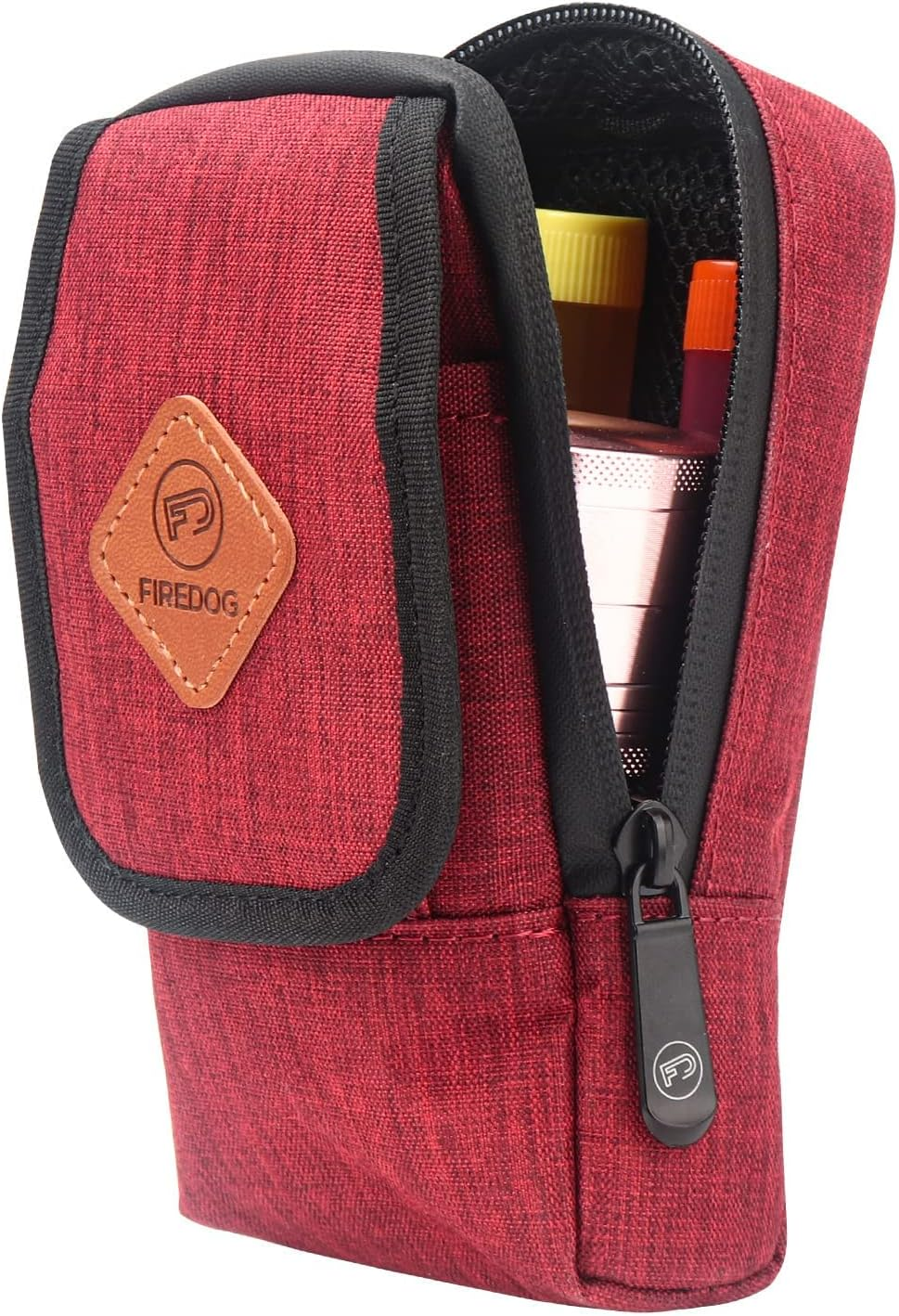 Firedog Smell Proof Bag, Odor Proof Pouch Dog Tested Mini Stash Crossbody Bags for Travel Storage (Black)