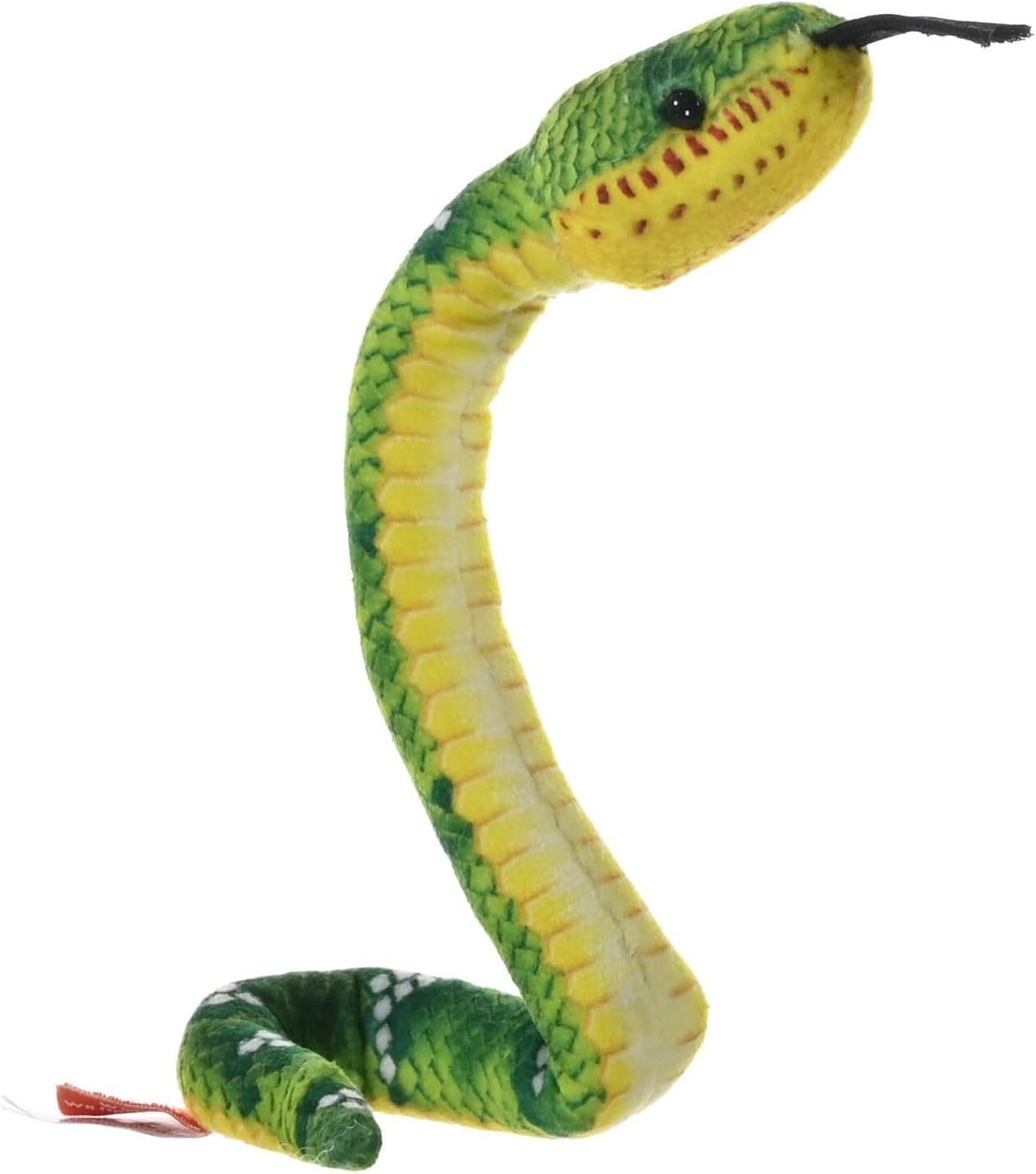 Wild Republic Coilkins Emerald Tree Boa, Stuffed Animal, 12 Inches, Plush Toy, Fill Is Spun Recycled Water Bottles