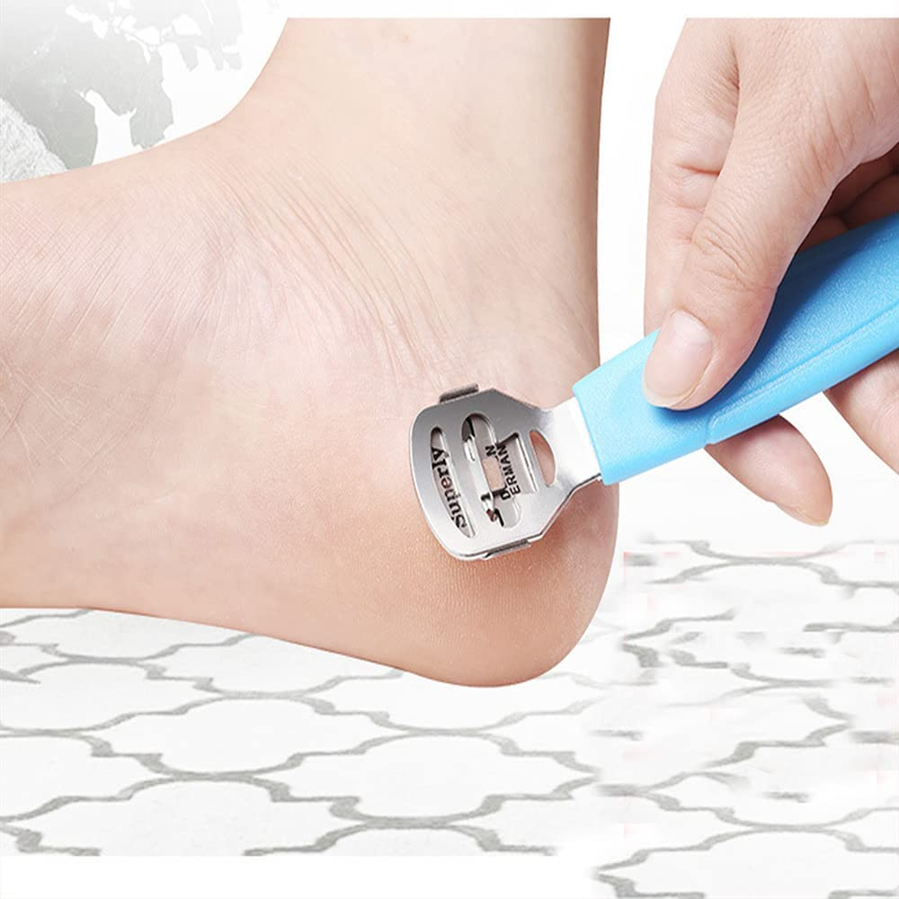 10 Pcs Foot File Rasp Set,Pedicure Tools Kit,Removing Hard Skin Cells Scrubber, Professional Stainless Steel Foot Care Shaver Kit,Callus Remover with Nail File and Cleaning Brush for Men, Women