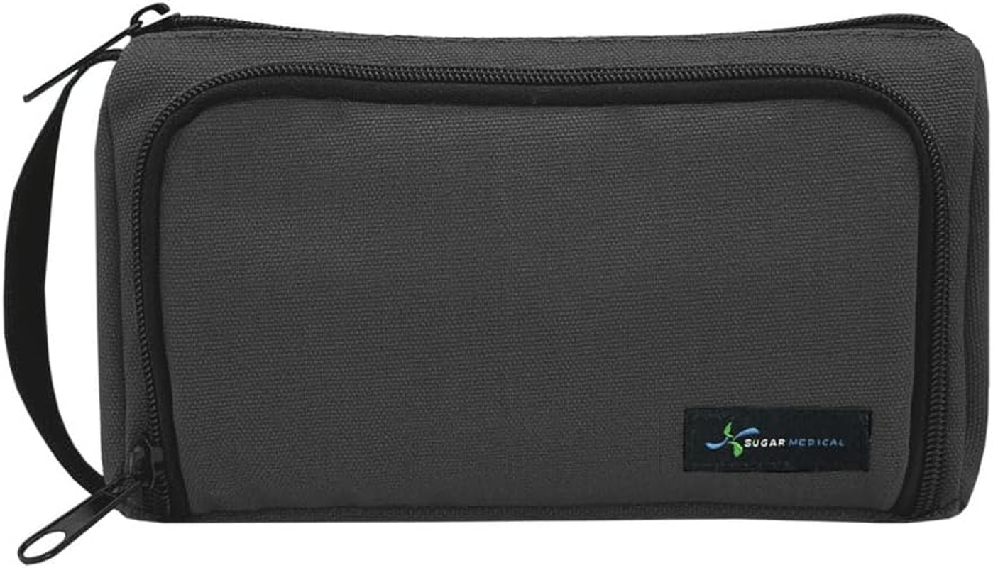 Sugar Medical IVF Supply Bag | IVF Gift | Store IVF Medications | Insulated Infertility Organizer | with Ice Pack (Blue Floral)