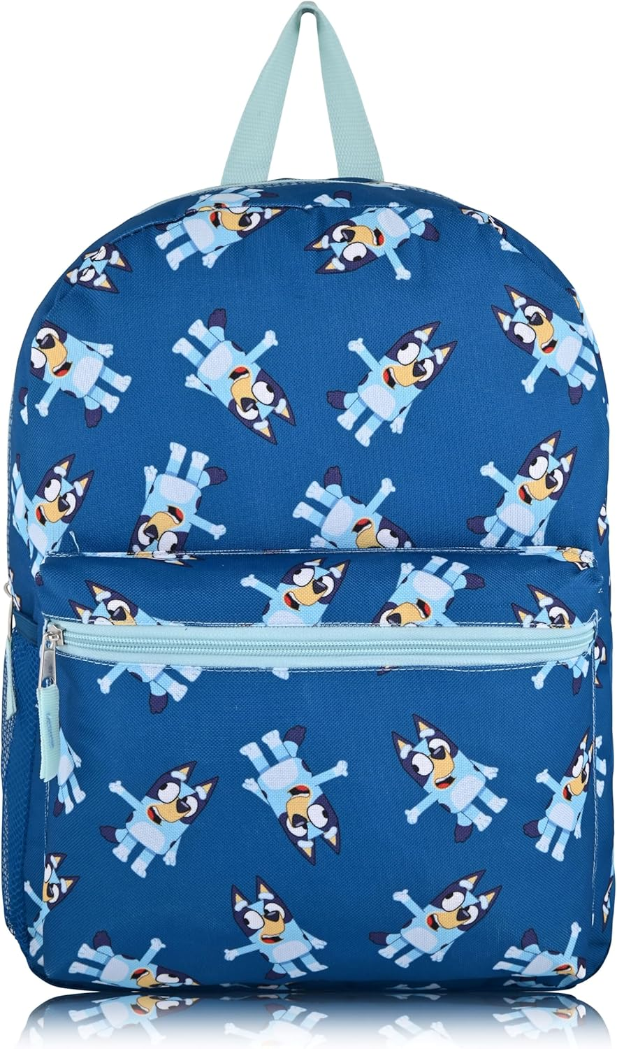 Fast Forward Bluey School Backpack | 16" Kids Bookbag for Boys, Girls, Unisex | Travel Backpacks for Toddlers image number 5