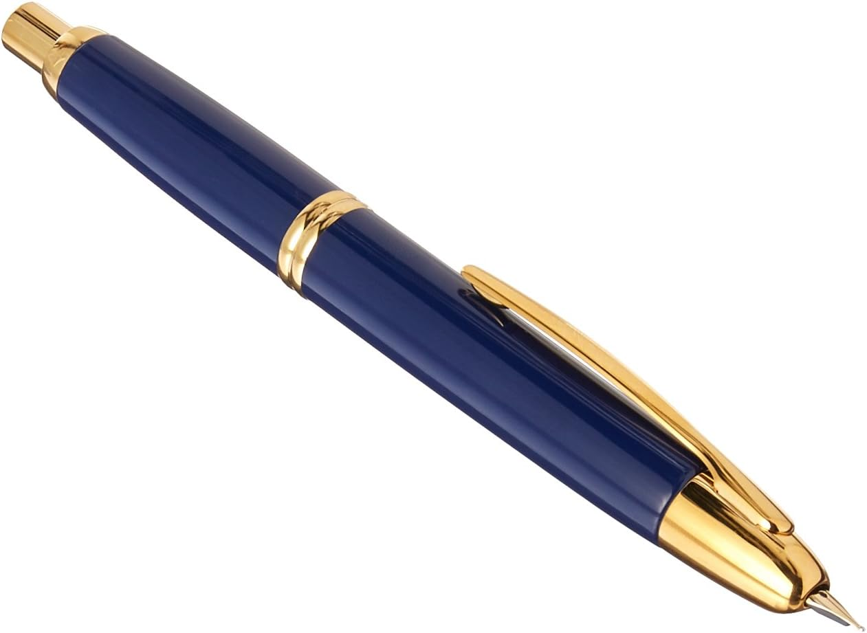 Pilot Capless Vanishing Point 18Kt Gold Trim Medium Nib Fountain Pen, Black