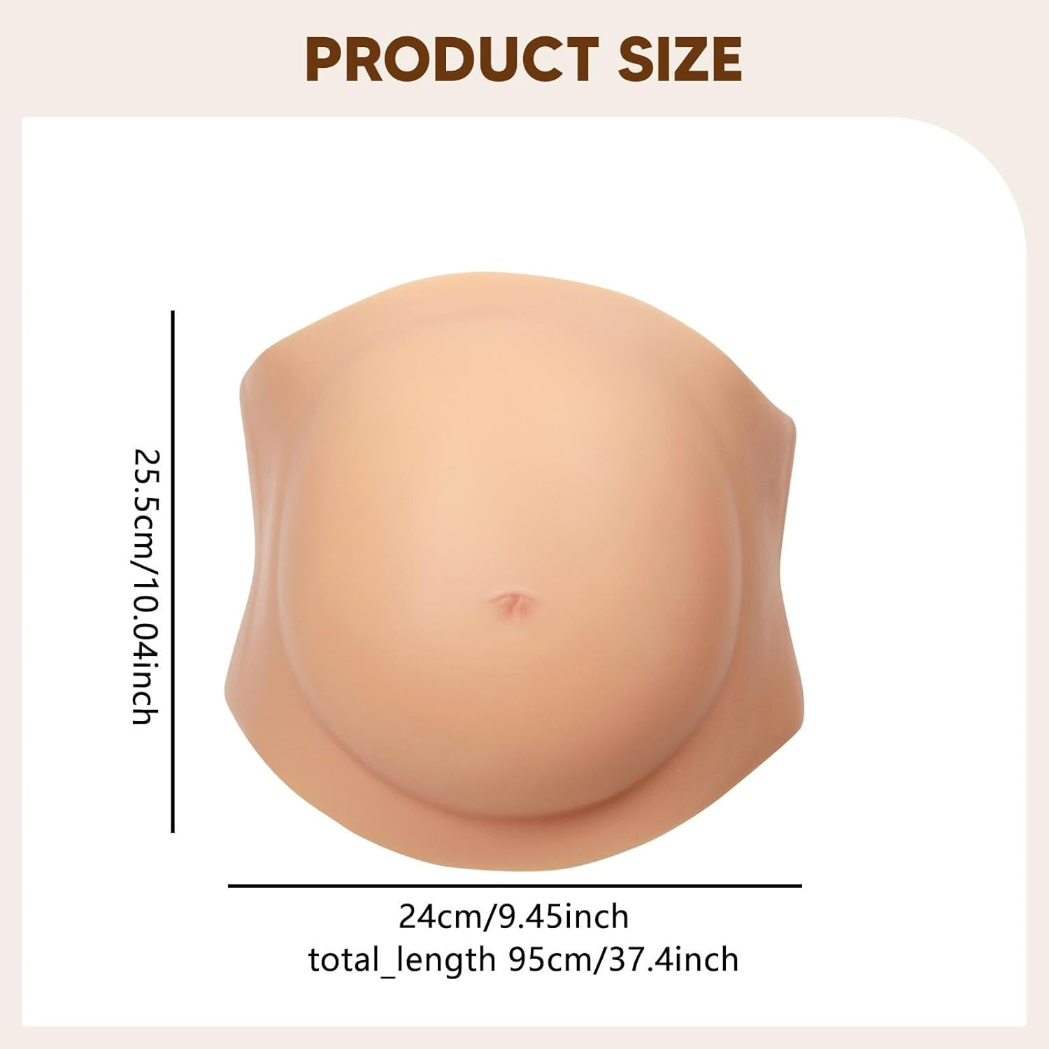 Fake Belly Lightweight Film Prop for Costume Cosplay Advertising TV Series Stage - Asian Yellow image number 3