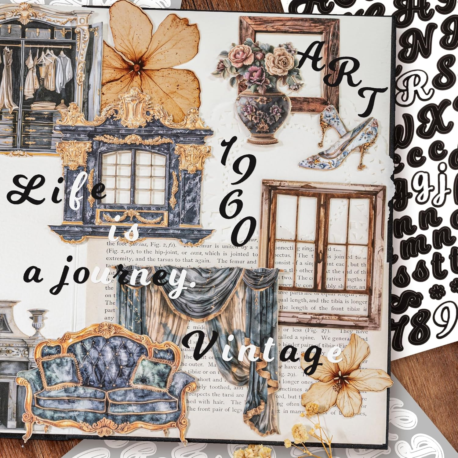 25 Sheets 0.5 Inch Small Letter Alphabet Sticker Sticky Number Symbol Multi-Colored Self Adhesive Waterproof Vinyl for Scrapbooking Journaling Card Making Collaging Planner Arts & Crafts (Libra)