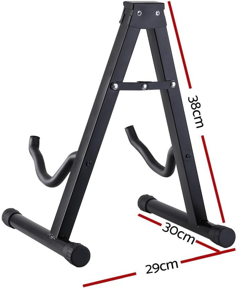 Alpha Folding Acoustic Guitar Stand with Capo, Black image number 4