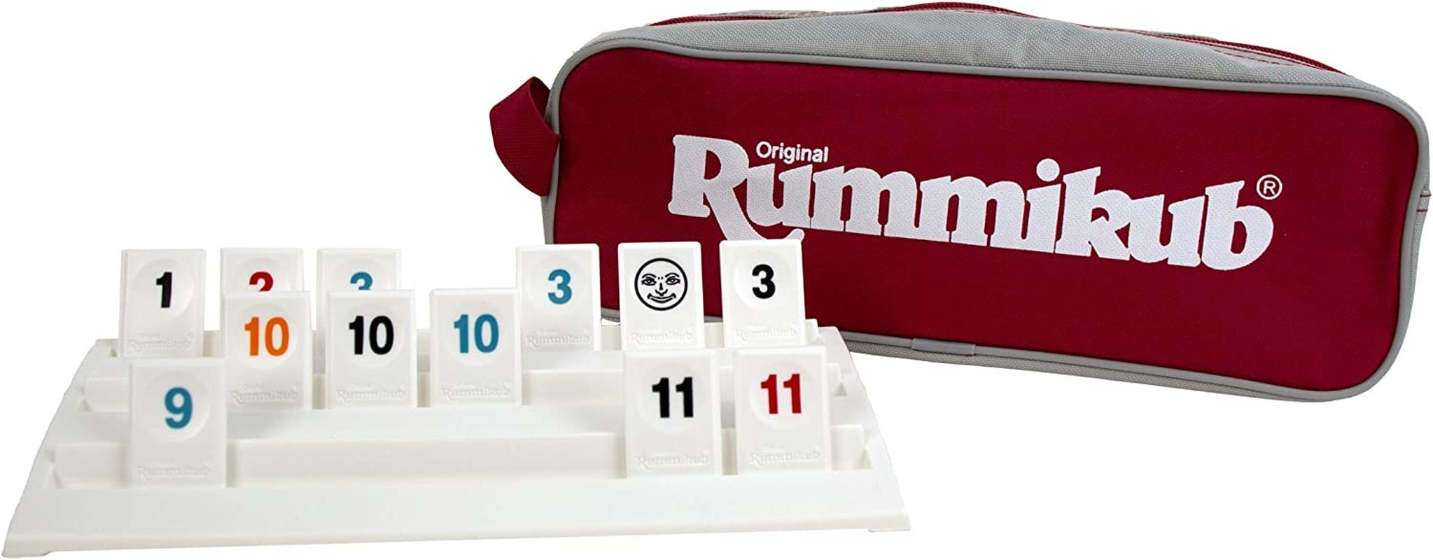 Pressman Amazon Exclusive Rummikub - the Complete Original Game with Full-Size Racks and Tiles in a Durable Canvas Storage Travel Case By image number 5