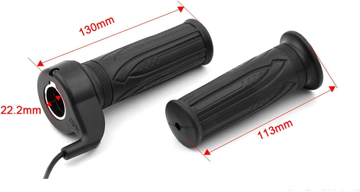 Kowaku Throttle Grip with Cable Ergonomic Black Electronic Throttle Grips Handlebar image number 5