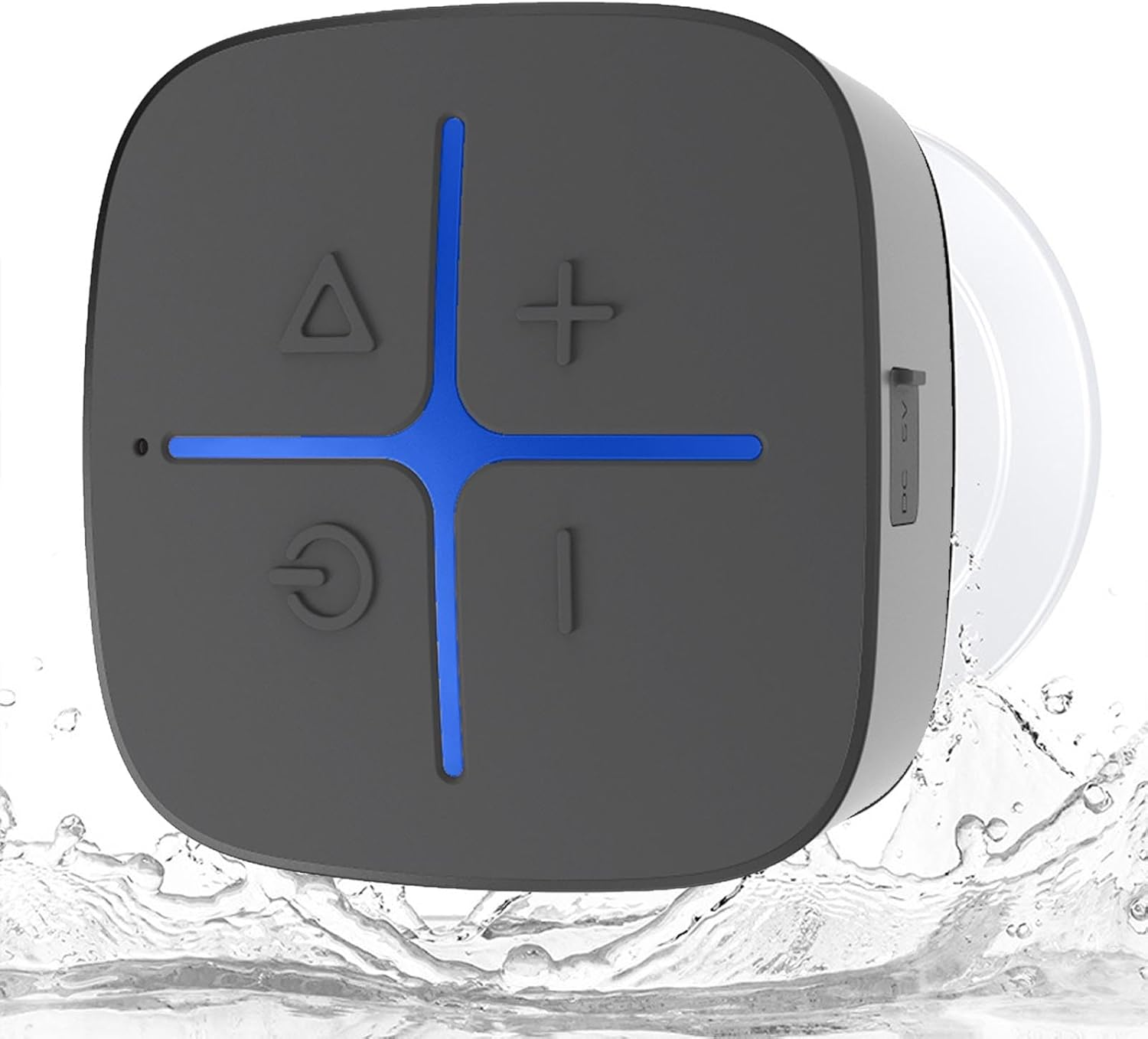 Jectse Bluetooth Shower Speaker with Suction Cup, IP65 Waterproof, Built in Microphone, Wireless Travel Speaker for Bathrooms Swimming Pools Beaches Parties image number 1