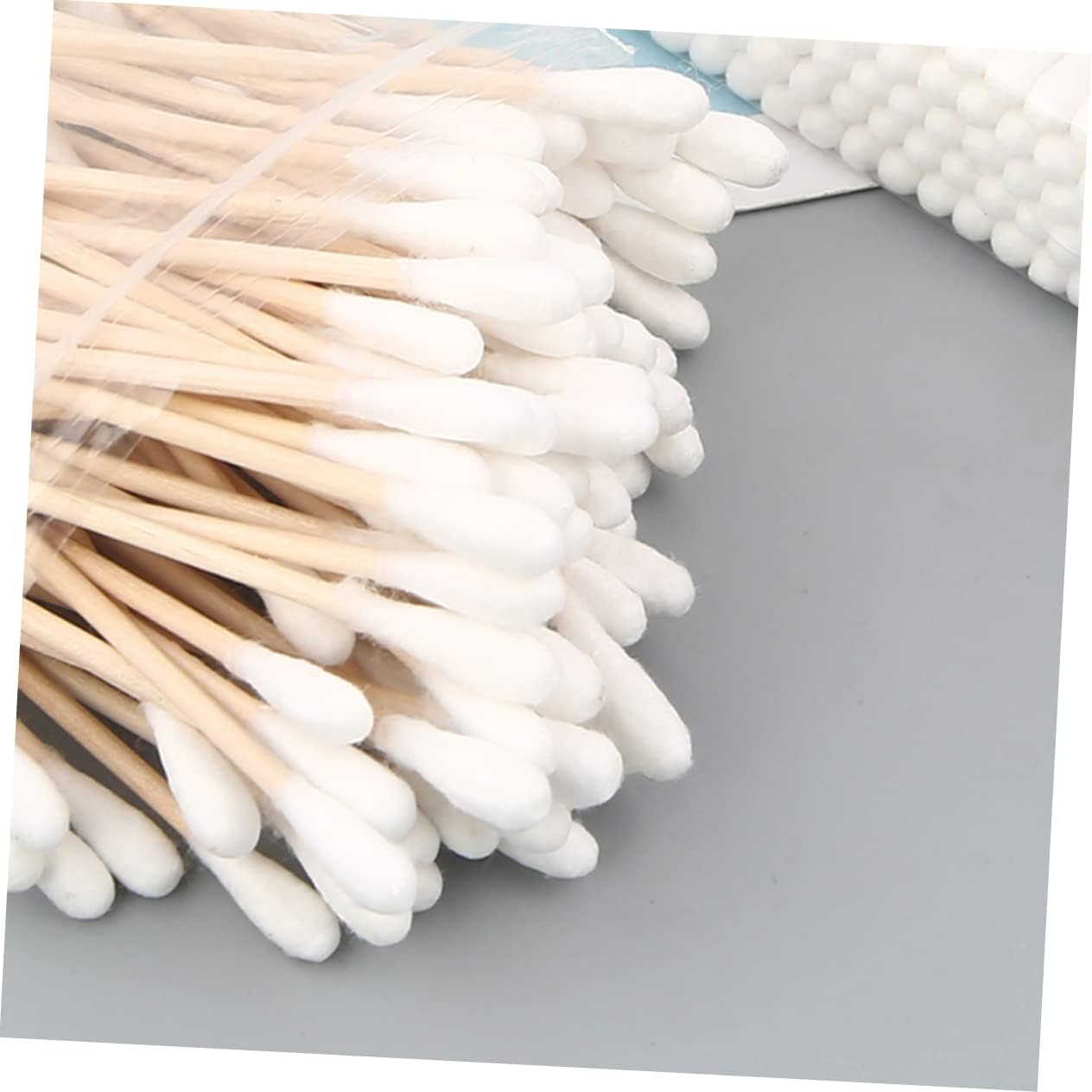 4Packs Pet Cleaning Swabs Single Head Cotton Swabs Wood Stick Cotton Buds for Pets Creative Cleaning Tool for Dog Grooming image number 2