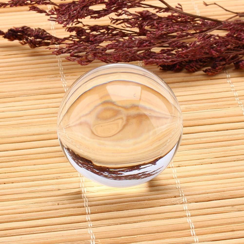 Clear Crystal Ball, 40Mm Asian Rare Natural Quartz Clear Magic Crystal Ball with Stand Base Perfect for Meditation and Decoration Feng Shui Crystals image number 5