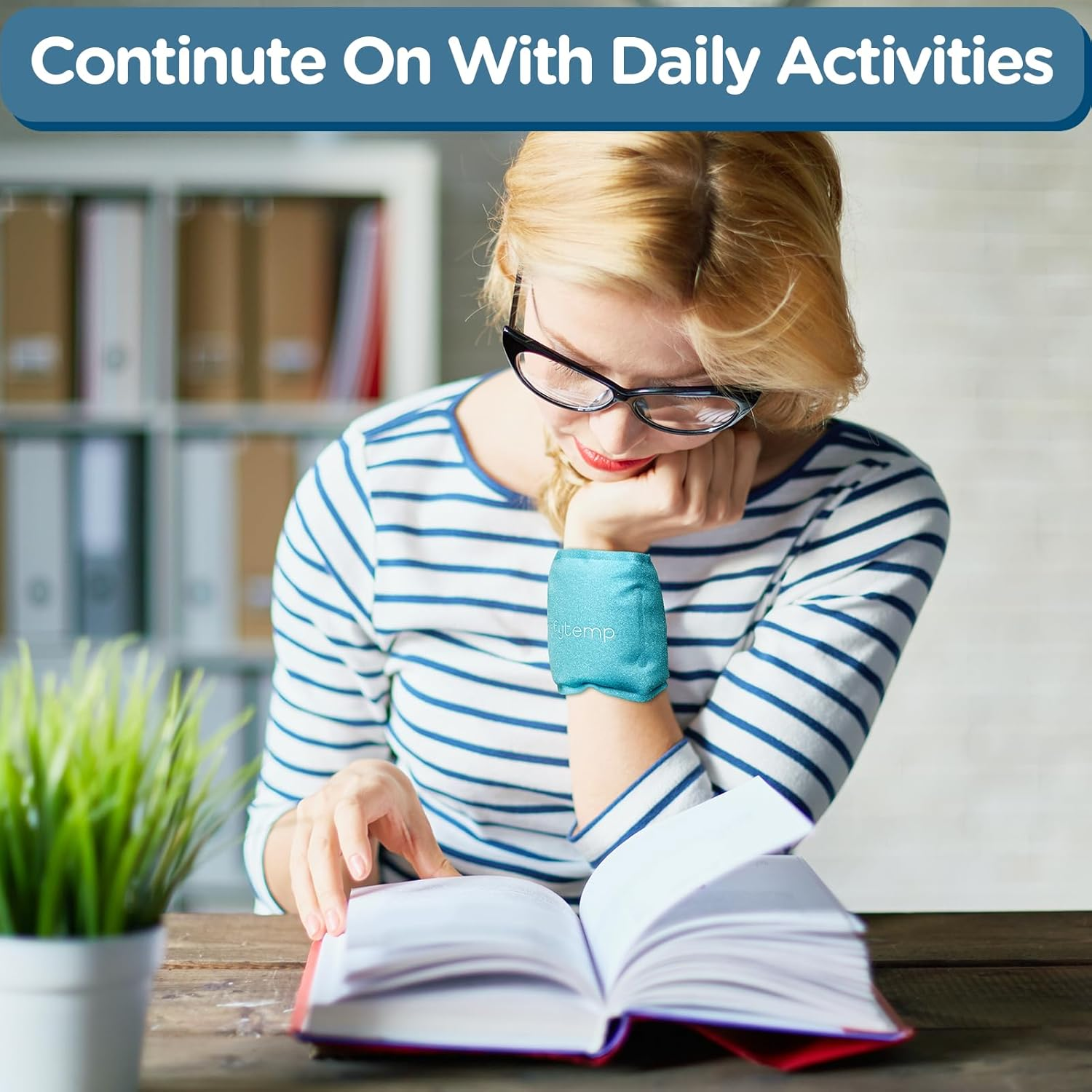 Comfytemp Wrist Ice Pack Wrap for Hand Osteoarthritis,Gel Ice Packs for Injuries Reusable for Wrist Hand Pain, Hot Cold Compress Brace for Tendinitis/Tenosynovitis, Surgery Recovery Items Men Women image number 6