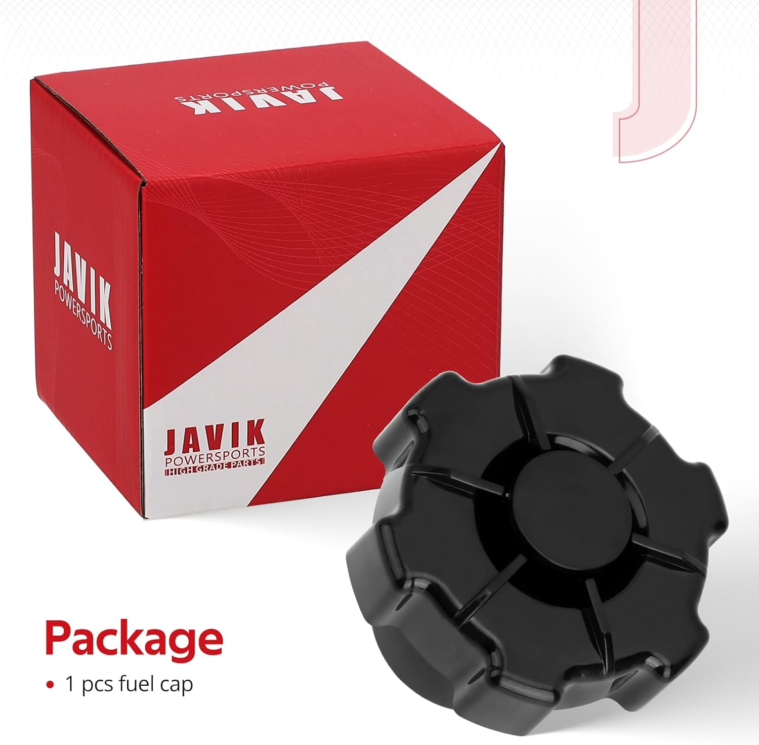 JAVIK Gas Cap Fuel Cap for Yamaha Yamaha Golf Cart G9 G2 G8 G1 G3 G11 G21 G23 G28 Pro Hauler 1000 YXP1000A OEM#J24-24620-01-00 J24-24620-00-00 image number 3
