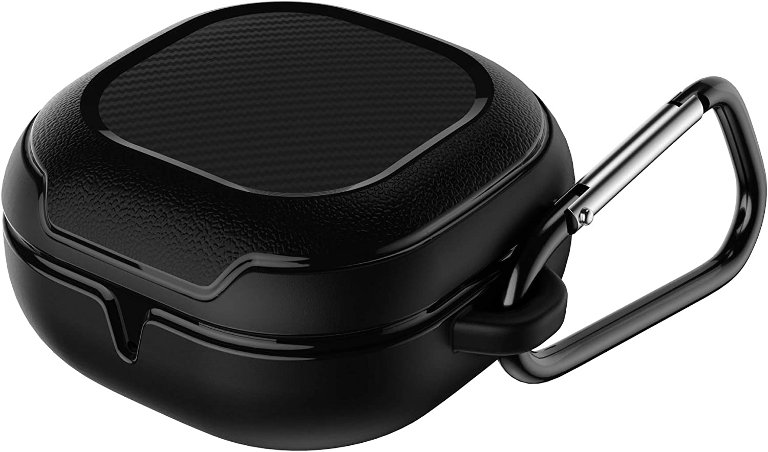 Shock-Proof Rugged Protective Case Compatible with Galaxy Buds 2 Pro(2022)/Galaxy Buds 2/Buds Pro(2021)/Galaxy Buds Live(2020) (Black) image number 4