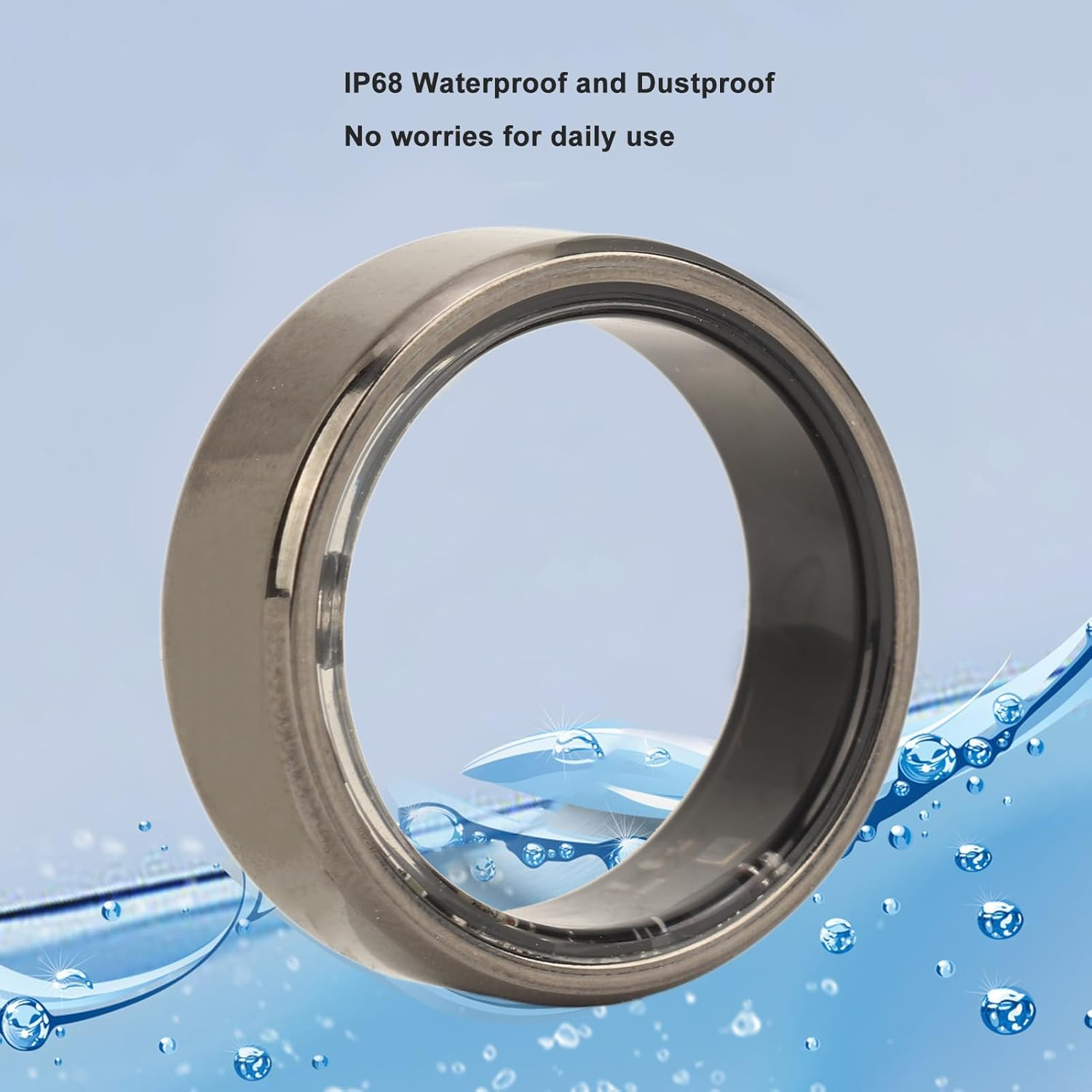 Fitness Tracker Pedometer Sleep Tracking IP68 Waterproof Rechargeable Charging Case App Compatible Activity Monitor Universal Fit Size 12 image number 5