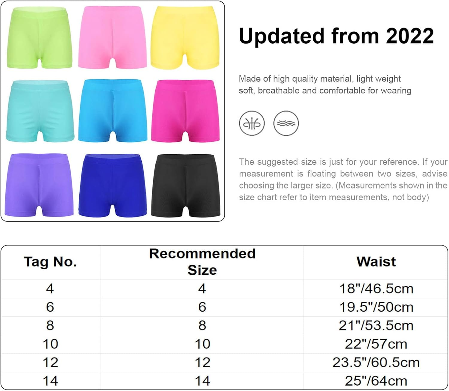 Tiaobug Girls Quick Dry Beach Elastic Waist Boardshort Swim Shorts Swim Trunks Yoga Workout Fitness Bottoms image number 4