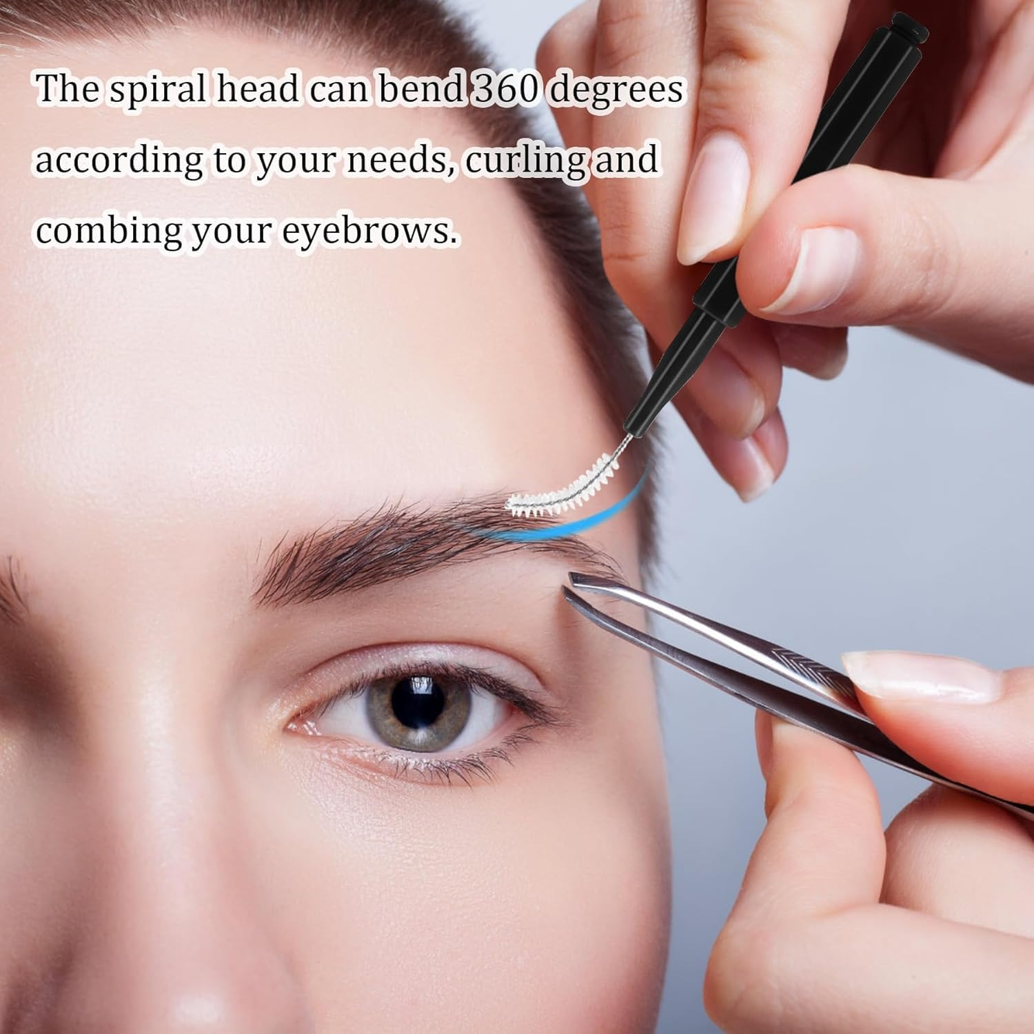 Eyebrow Spoolie Brushes with Caps, 50Pcs Lash and Brow Lamination Applicators Eyelash Spoolie Brushes, Lash Filler Lifting Extension Brow Lamination Brush for Women and Girls image number 2