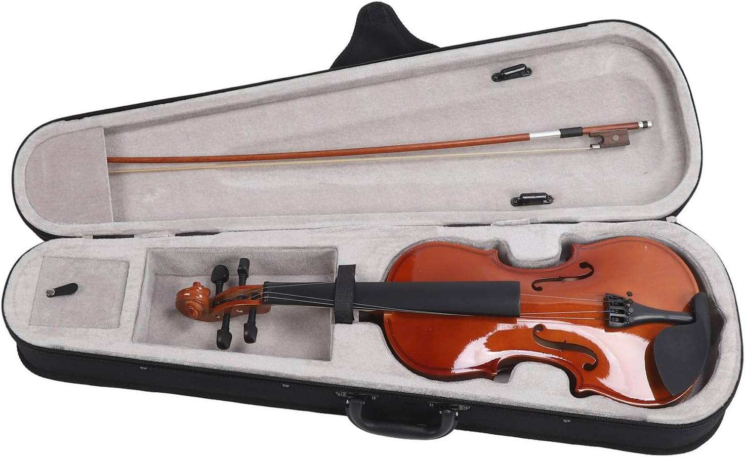 Beginner Violin, Acoustic Violin 4/4 Steel Wire Strings for Music Recording image number 2