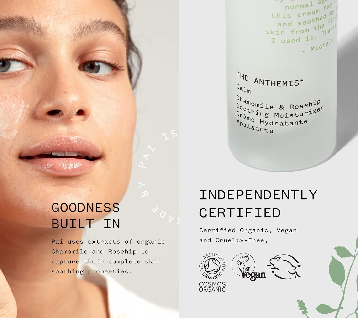 Moisturisers & Toners by Pai Skincare Chamomile & Rosehip Calming Day Cream 50Ml image number 4