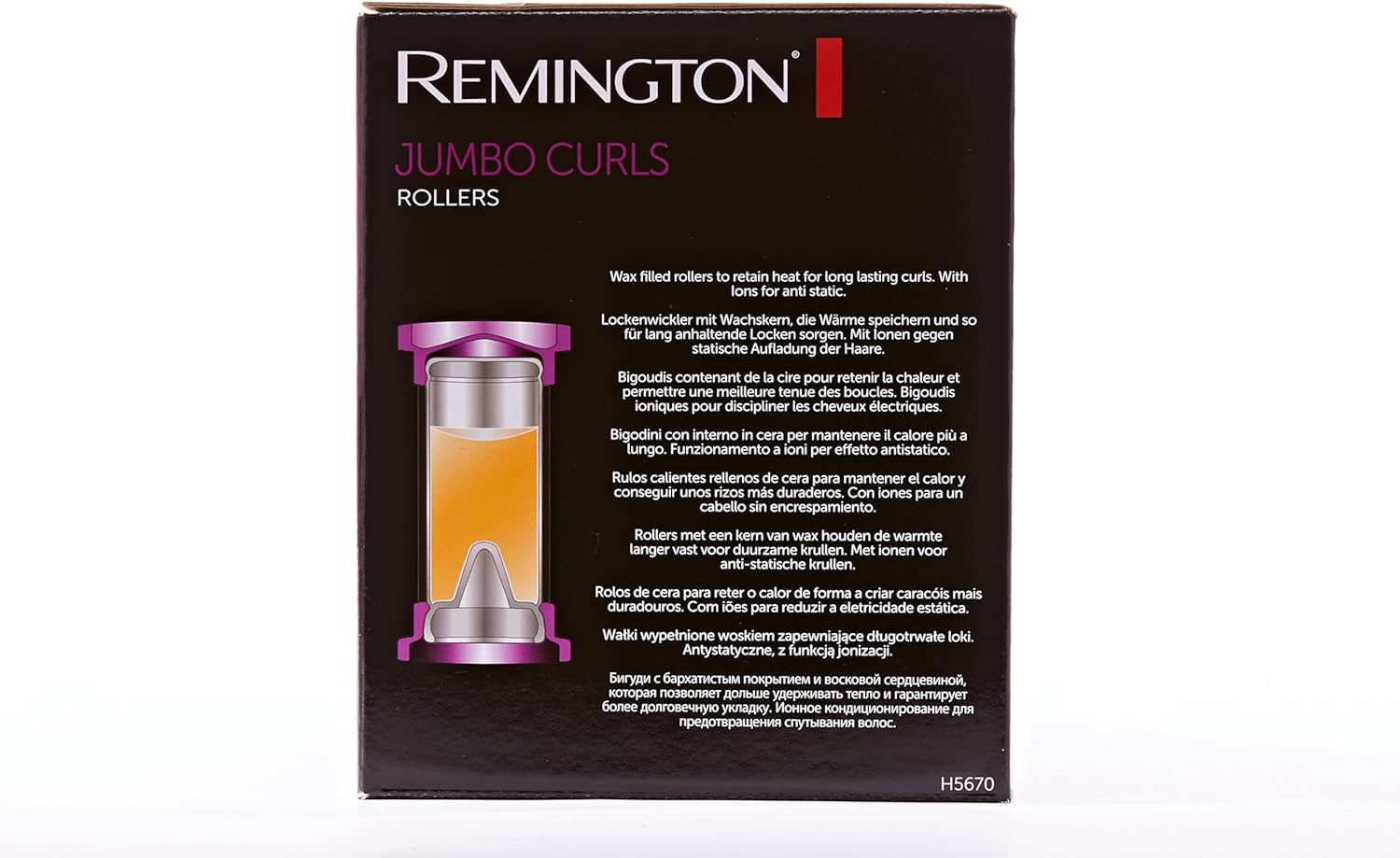 Remington H5670 Jumbo Rollers (Pink) image number 3