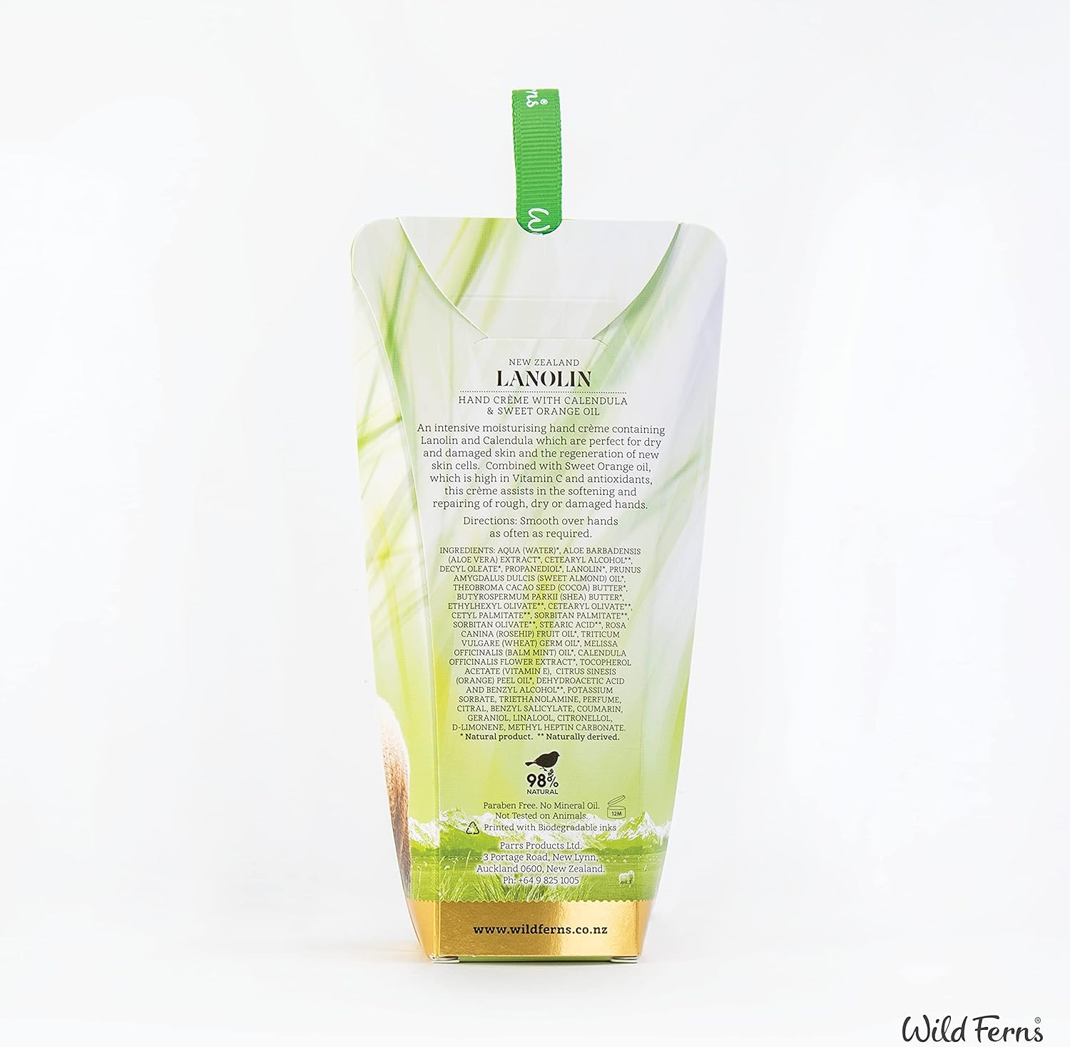 Wild Ferns Lanolin Hand Cr&egrave;me with Calendula and Sweet Orange Oil, 100Ml, Pack of 1 image number 6