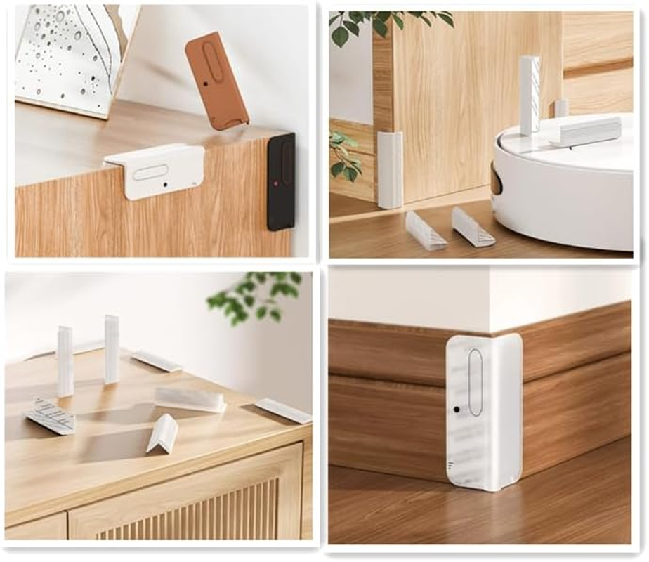 Baseboard Corner Blocks, 6Pcs Self Adhesive Baseboard Corner Protectors,Self Adhesive Corners Blocks Guards for Furniture Wall Base, Brown image number 3