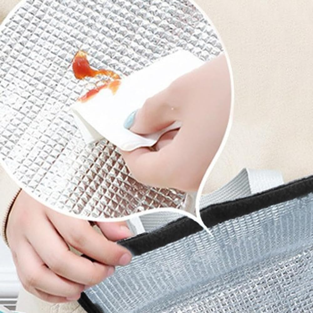 FRAINBOWZ Ladies Men'S Lunch Bag Simple Thermal Bag,Reusable Insulated Leak Proof Lunch Box Tote Bag, Adult Cooler Bag, Work School Picnic Travel Cooler Bag (Black) image number 2