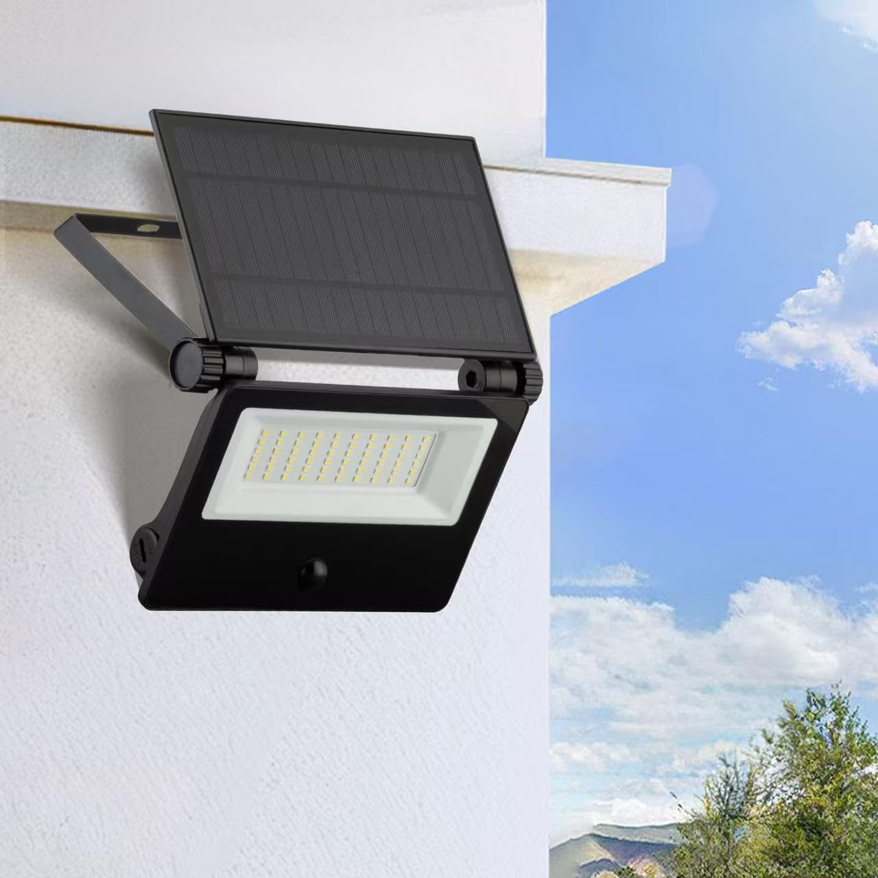 Zarek Solar Outdoor Light 1500 Lumens,6000K Daylight,Motion Sensor Light Outdoor,Ip54 Waterproof LED Security Light Bright Solar Wireless Wall Lighting, Adjustable Wide Angle image number 4