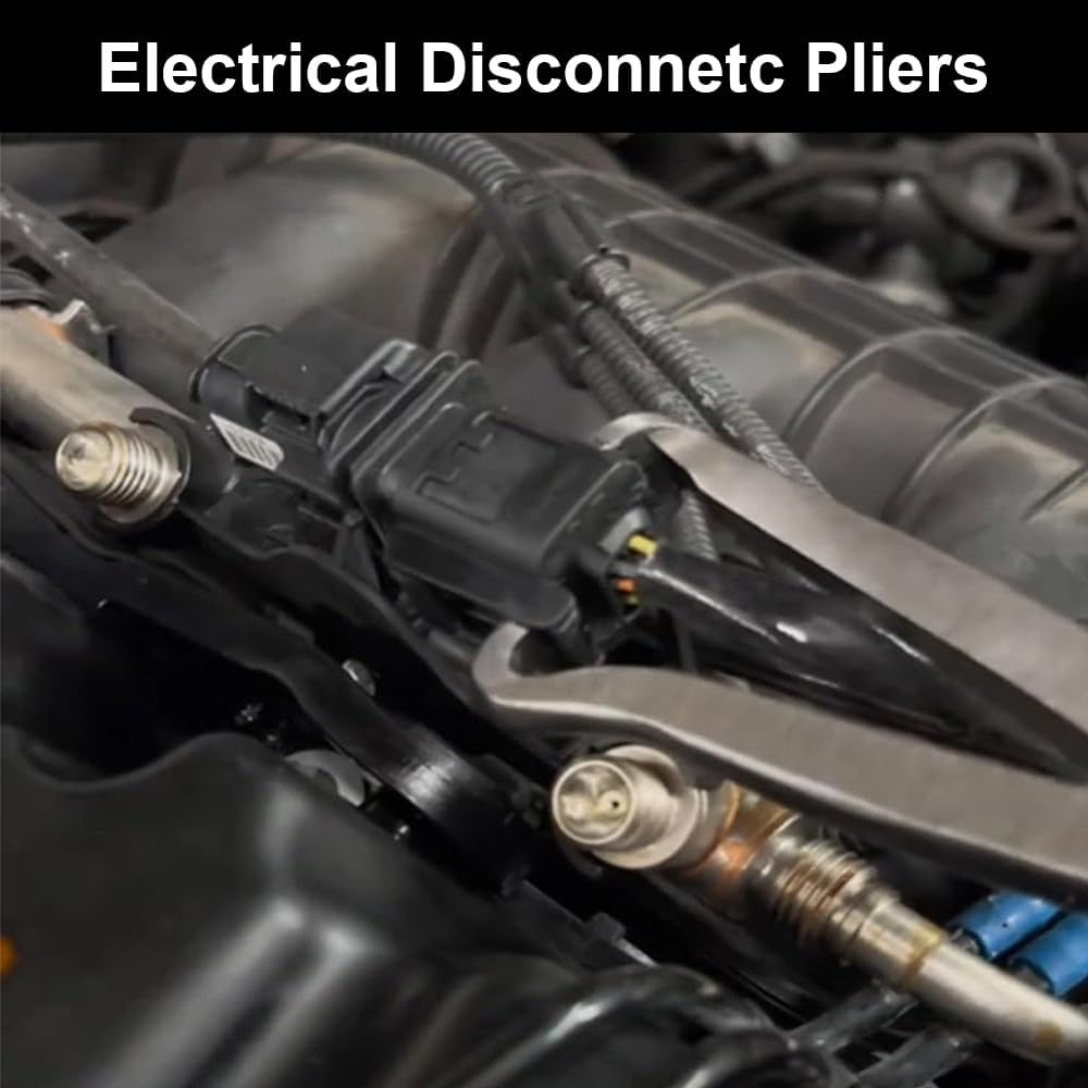 Electrical Disconnect Pliers 2 Pcs, Electrical Connector Pliers for Cars, Sraight and 60 Degree image number 4