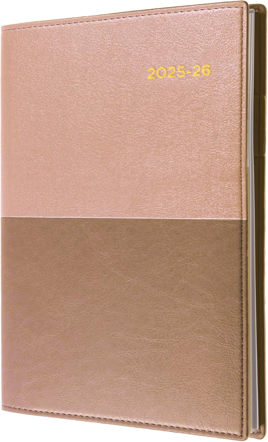 Collins Vanessa - A4 Week to View Financial Year 2025-2026 Diary/Planner - Rose Gold image number 2