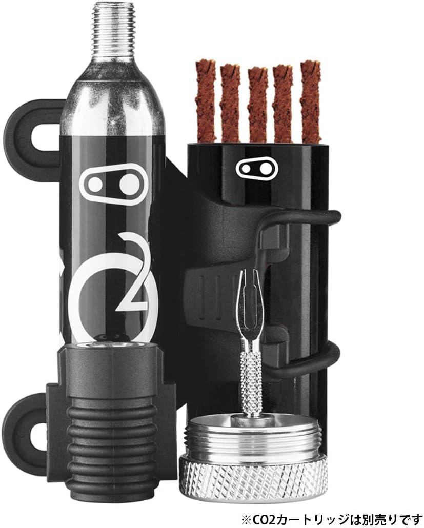 Crankbrothers Tool Cigar CO2 Head Plug Kit, Black/Silver image number 2