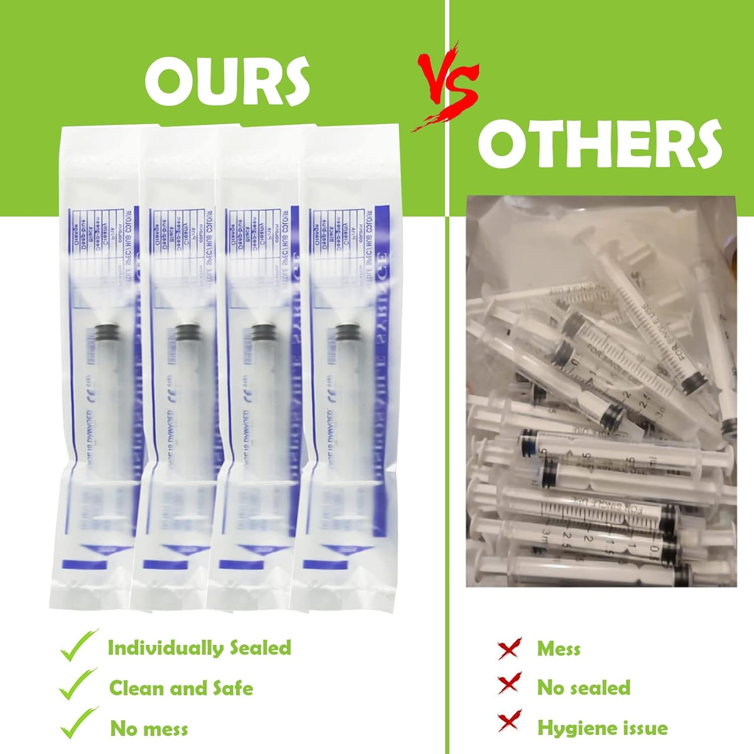 30 Pack 20Ml/Cc Plastic Syringe Liquid Measuring Syringe Tools Individually Sealed with Measurement for Scientific Labs, Measuring Liquids, Feeding Pets, Medical Student, Oil or Glue Applicator (20ML) image number 4