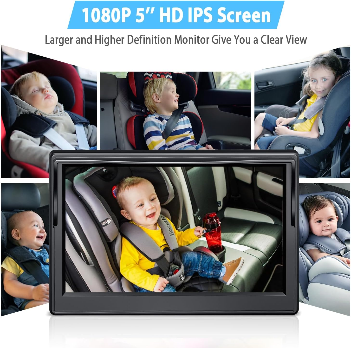 Itomoro Baby Car Camera with 5''HD Display, Car Camera for Baby with Night Vision Function Baby Backseat Camera to Observe the Baby'S Movements at Every Moment&hellip; image number 4