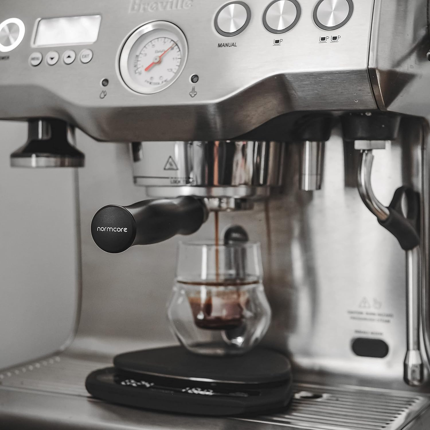 Normcore 58Mm Bottomless Portafilter | Bottomless Naked Portafilter | Filter Basket Included | Fits Breville Dual Boiler Espresso Machine BES900XL, BES920XL, BES980XL, BES990BSS image number 4