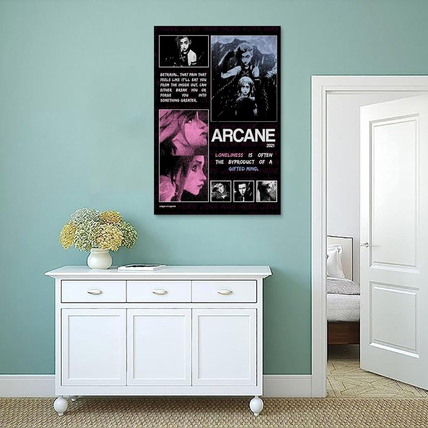 Anime Arcane Canvas Poster Poster Canvas Painting Wall Art Picture Home Decor Print for Bedroom Living Room Dorm Study Bar Office 12X18Inch(30X45Cm) image number 6