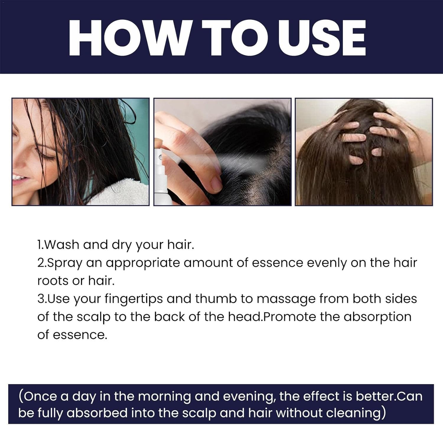 Hair Conditioner Spray,2.11Oz Hair Booster Spray | Plant Extracts Hair Regrowth Extended Nozzle Sprayer for Repairs Damaged Hair Pisole