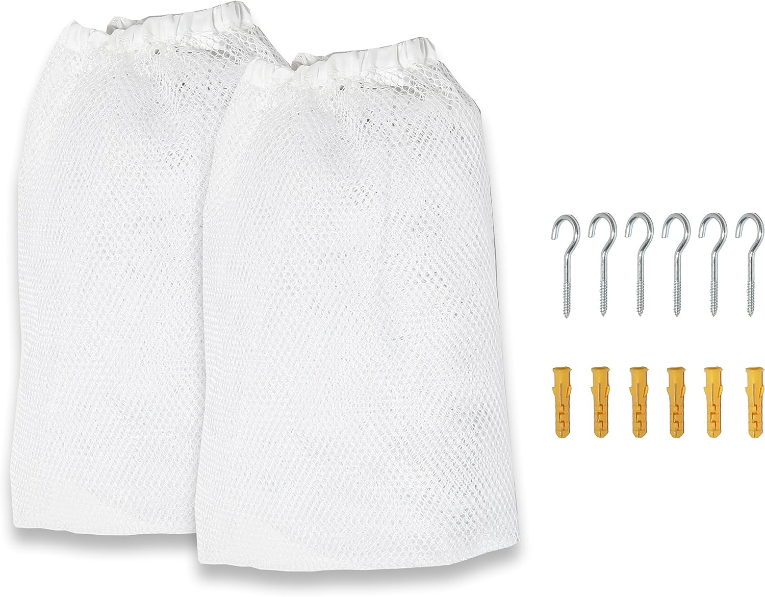 Simplehouseware Jumbo Corner Toy Hammock for Stuffed Animals, 2 Pack, White image number 3