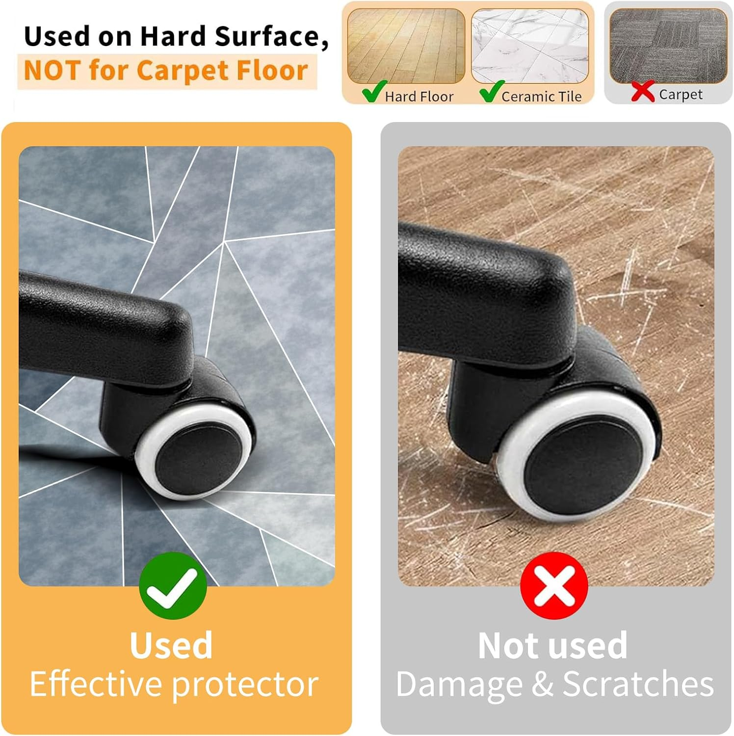 140X90Cm Office Chair Mat,Tpe Rubber Non-Slip Back Office Mats for Hardwood Floors,Desk Chair Mat for Rolling Chairs Multi-Purpose No Paste,Floor Protector for Home Office Roll Packaging image number 2