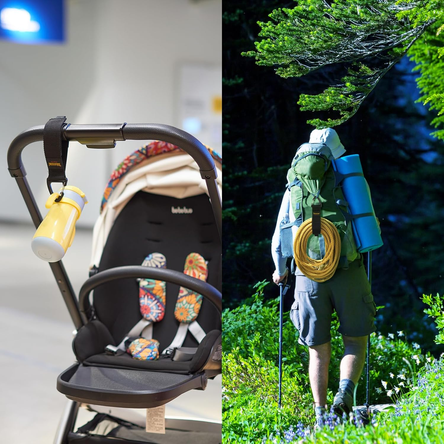 Extension Cord Organizer and Hanger (6-Pack), Trilancer Hook-And-Loop Storage Straps with Triangular Buckle to Hang on Walls for Cables, Wires, Rope, Hoses, Organization for Home, Garage or Workshop image number 4