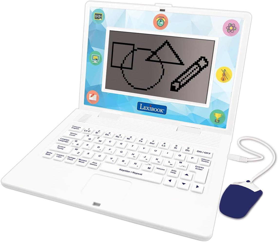 Lexibook Bilingual French English Learning Computer - Toy for Kids, 170 Activities for Learning Languages, Maths, Logic and Fun, Large Display - Jc599I1Lxb image number 3