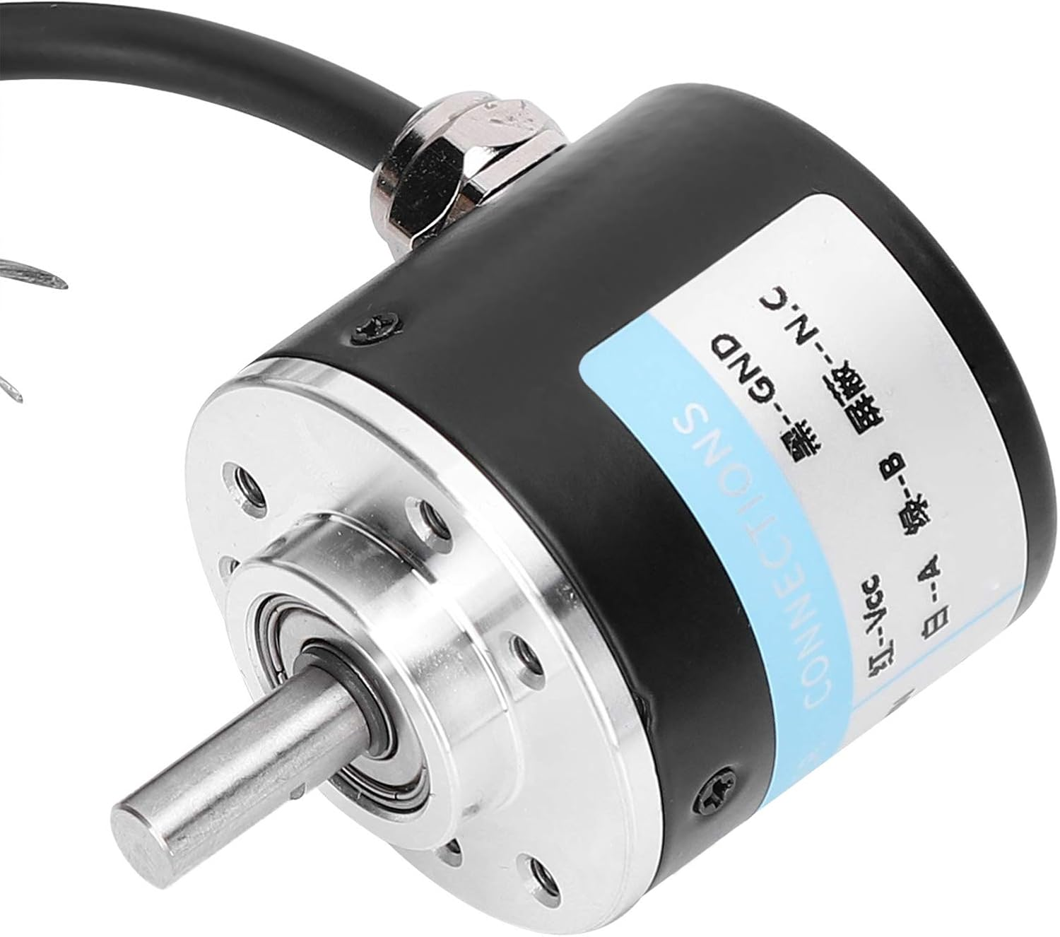 Marhynchus Encoder AB 2 Phase Incremental Encoder, DC 5‑24V 3000-6000 RPM Solid Shaft for Auto Engineering (360B) image number 6