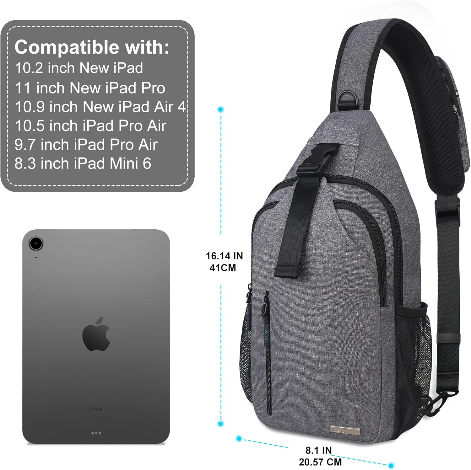 Lacdo Lightweight Hiking Daypack Sling Backpack Crossbody Shoulder Bag Chest Bag