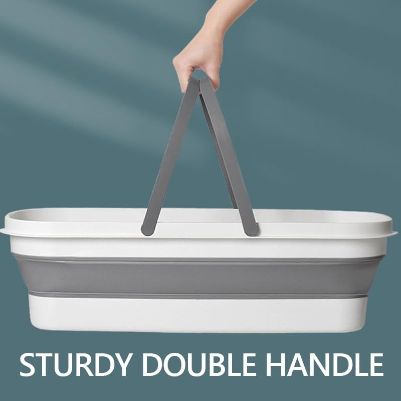 Strike Collapsible Bucket with Removable Wheels &ndash; 60Cm Wide &ndash; 26L Capacity &ndash; Waterproof Rubber &ndash; Foldable Storage &ndash; Home, Worksite, Car Wash, Party Use image number 1