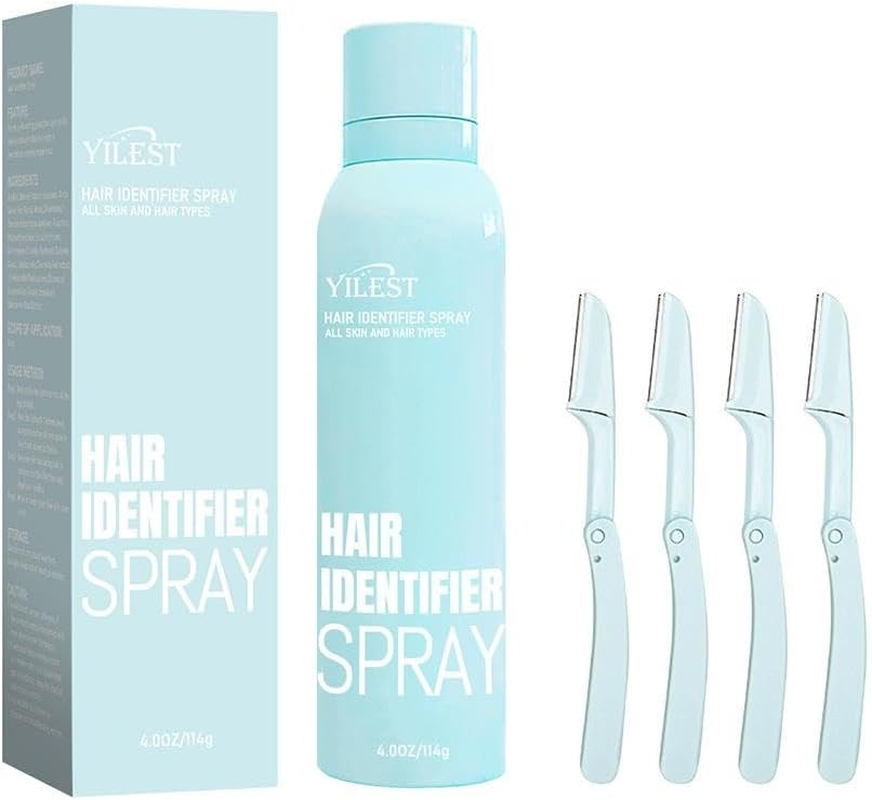 Hair Identifier Spray for Face Shaving, 2024 New Hair Identifier Spray, Moisturizing and Skin Care Dermaplaner Spray, for All Skin and Hair Types, Women Dermaplaning Tool for Face