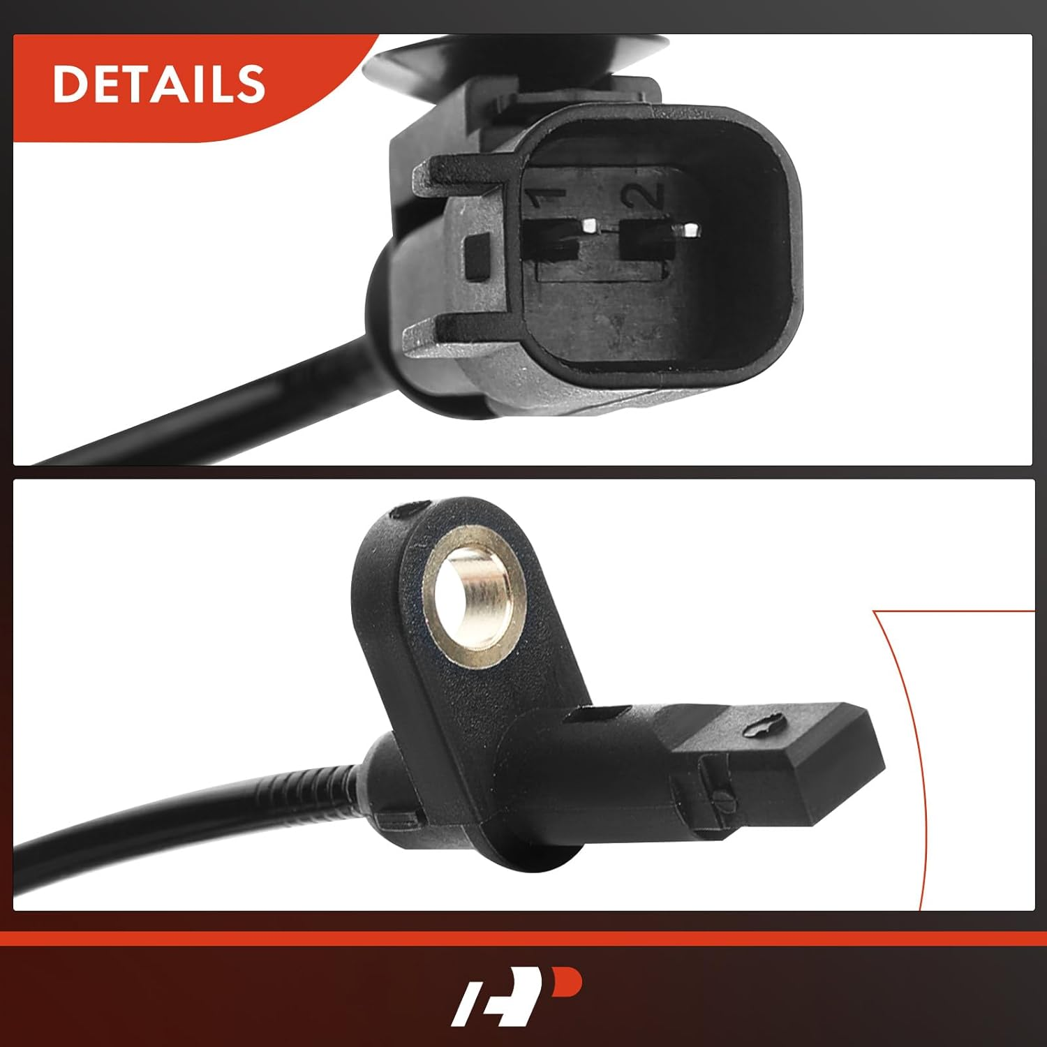 A-Premium Front Left or Right ABS Wheel Speed Sensor - Compatible with Ford Models - Fiesta 2011 2012 2013, Hatchback Sedan - Front Driver or Passenger Side, Replaces BE8Z2C204B, BE8Z-2C204-B image number 6