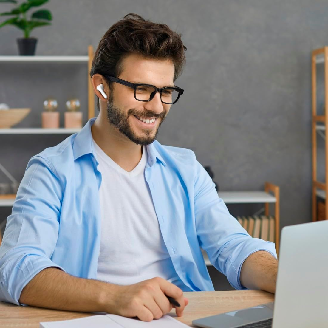 Hama Action One True Wireless Earbuds Bluetooth Headphones - White - Black image number 6