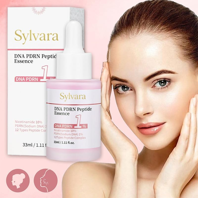 Pink Peptide 12 PDRN Serum with Salmon DNA PDRN 10,320Ppm 12 Peptides Niacinamide for Skin Glow, Hydrating Moisturizing, Firming, Uneven Skin Tone, Korean Skincare(33Ml) image number 5