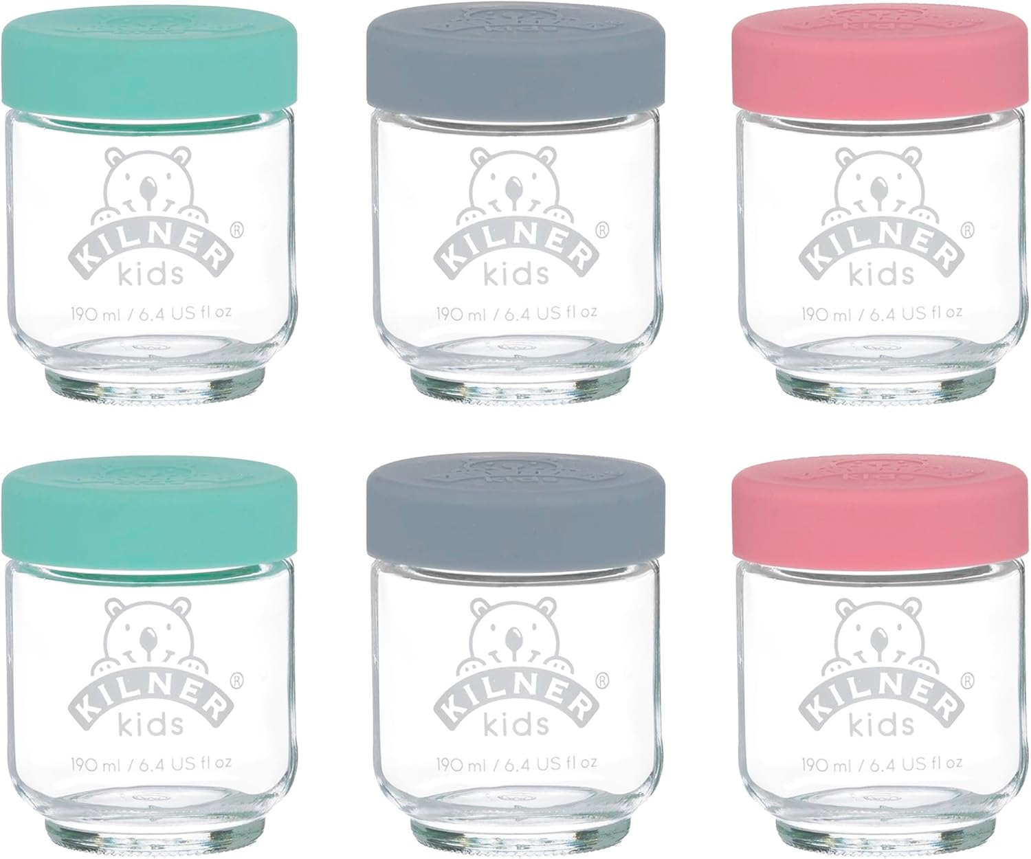 Kilner Kids Jar 6-Pieces Set, 190 Ml Capacity, Multicolour (0025.017) image number 6