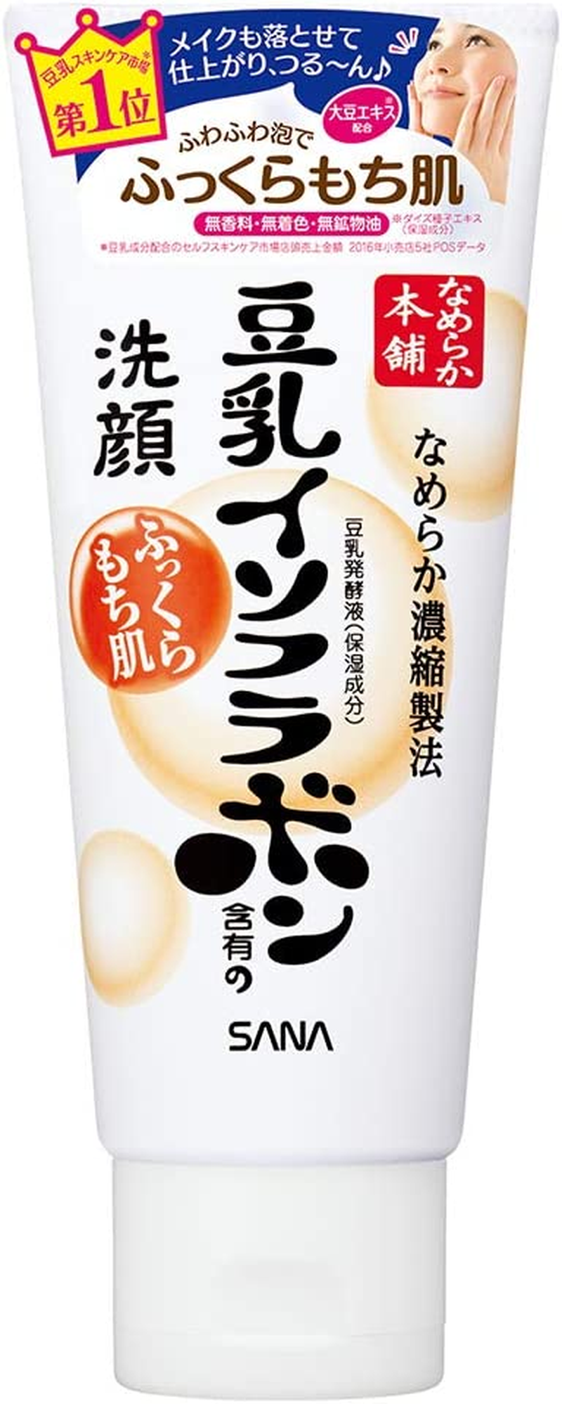 Nameraka Honpo Sana Isoflavone Cleansing Foam Wash 150G image number 1